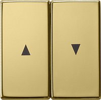 Лицевая панель Gira ClassiX для 2-кл. выключателя жалюзи латунь